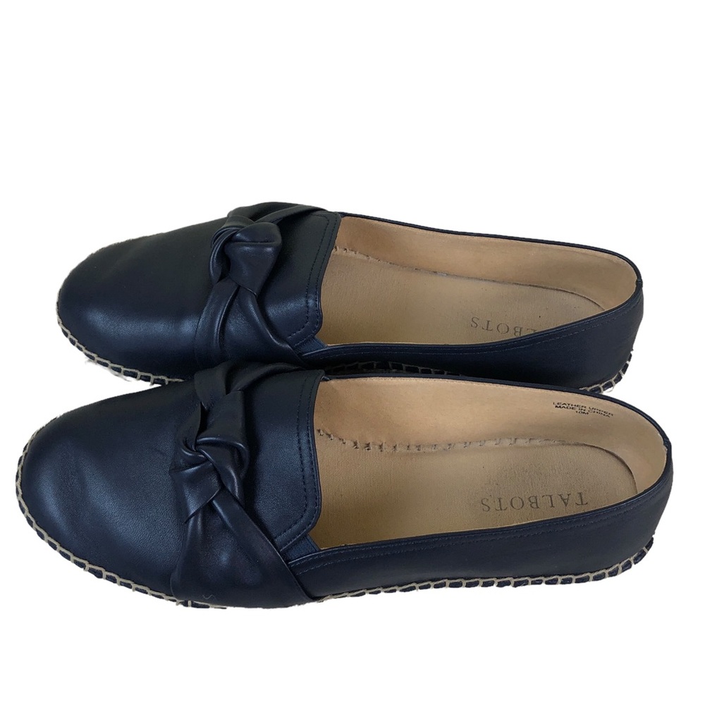 Talbots Izzy Knot Nappa Espadrilles Size 10m - image 6